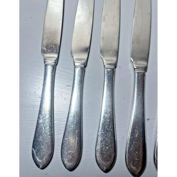 Cambridge Stainless Steel China Flatware Lot of 6 Butter‎ Cutters Heavy - Picture 13 of 16